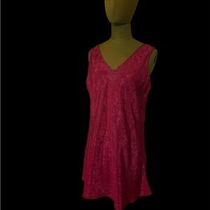 Chic Fuchsia Lace Chemise
